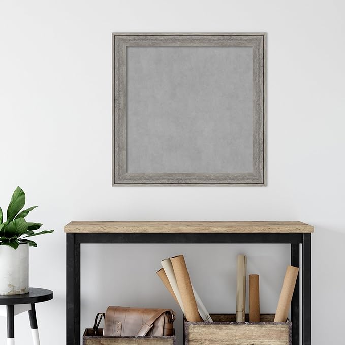Amanti Art Grey Framed Magnetic Board 29x29 Medium Vision Board - Image 5