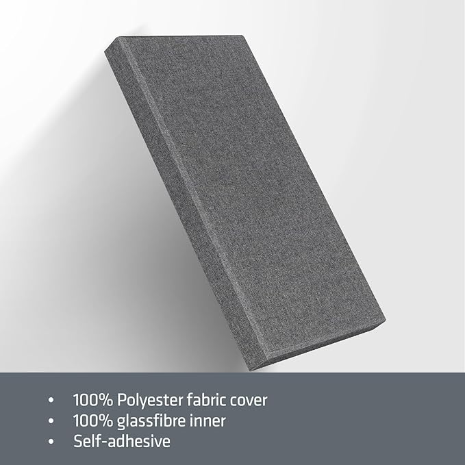 23.62" X 11.81" X 2" Fiberglass Wall Panel, 4 Pack Acoustic Panels, Acoustic - Image 5