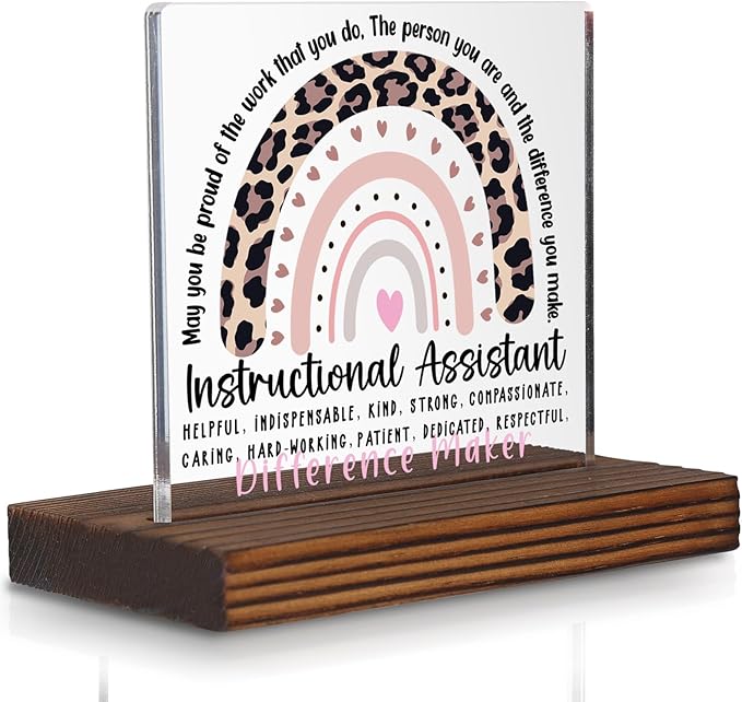 Instructional Coach Desk Sign, Appreciation Gift by Pariveca