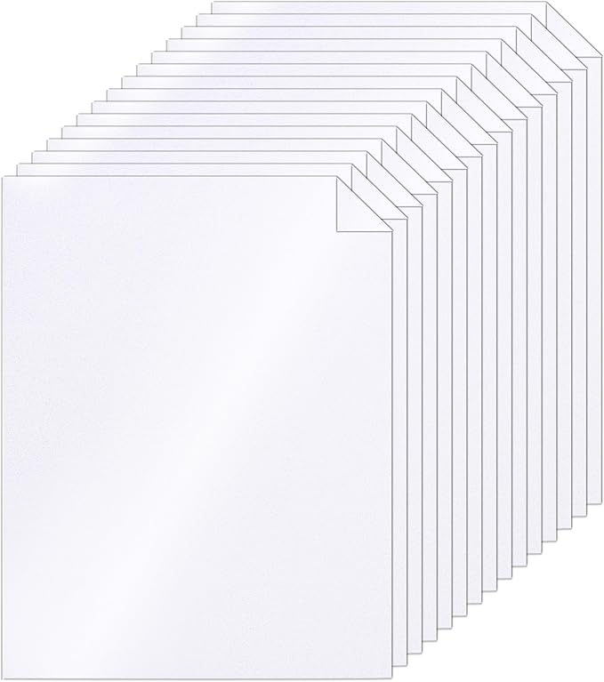 Silunkia 100 Sheets White Shimmer Cardstock 8.5 x 11 Certificate Paper by Silunkia