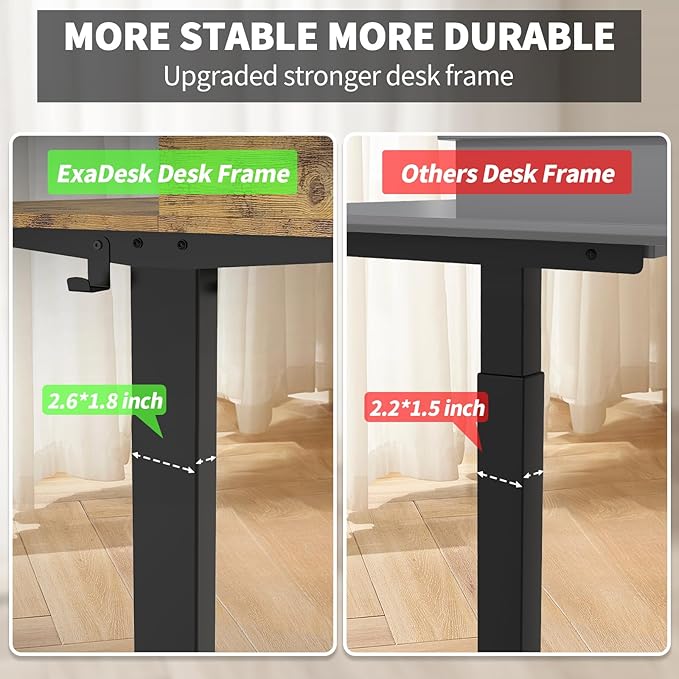 ExaDesk 55 x 30 Inch Electric Standing Desk - Image 5