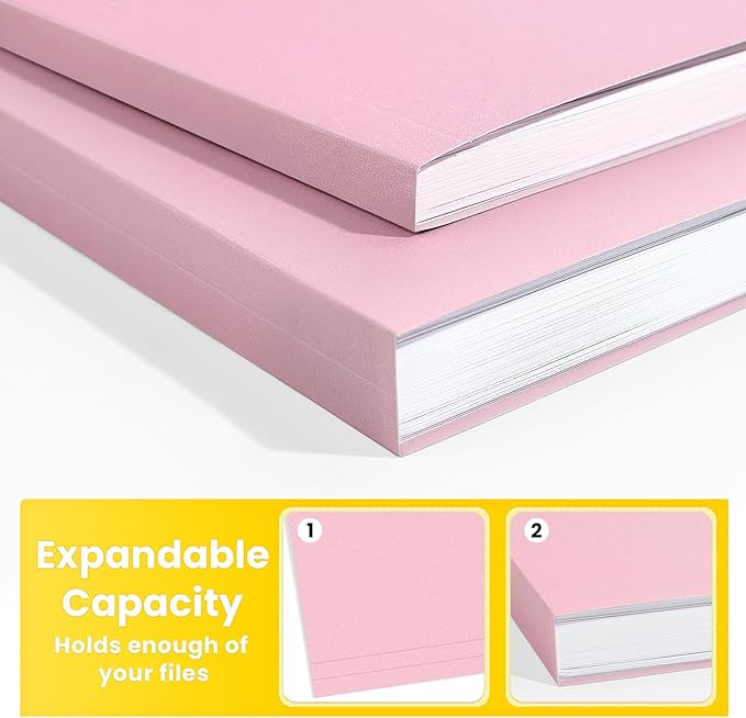 SUNEE File Folders, 120 Pack Manilla Folders 8.5 x 11, Colored File Folders - Image 4