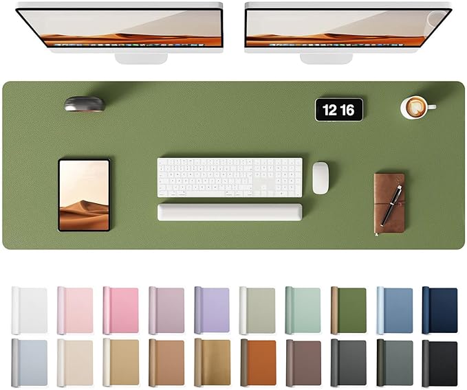 YSAGi Leather Desk Protector, Office Mat, Large Mouse Mat, Non-Slip PU Leather by YSAGi