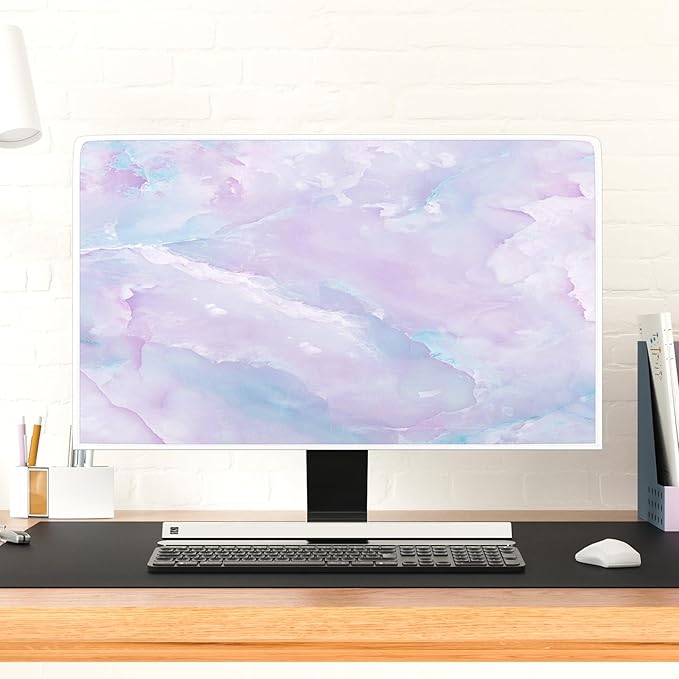 Baocicco Violet Marble Waterproof 22, 25 Inch Anti-Static Dustproof LCD/LED/HD - Image 2
