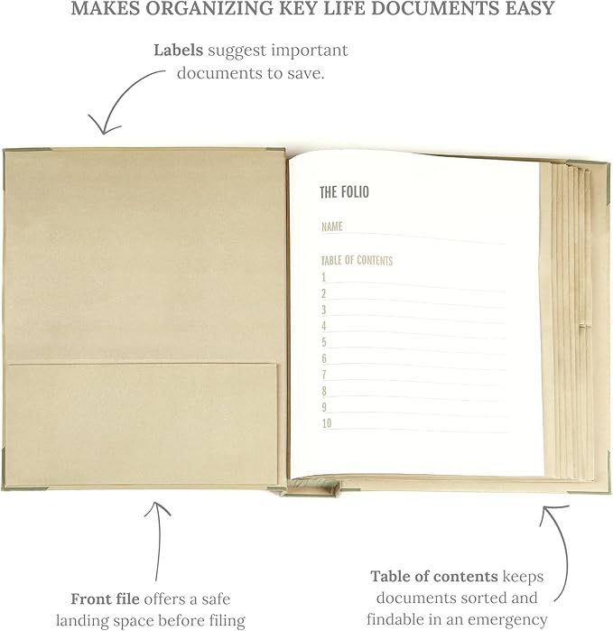Savor | The Folio™ Document Organizer 2025 Edition | Premium Life Binder - Image 3