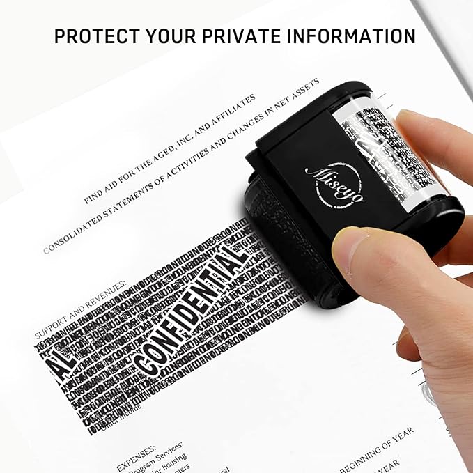 Miseyo Identity Theft Protection Roller Stamp Set - Image 4