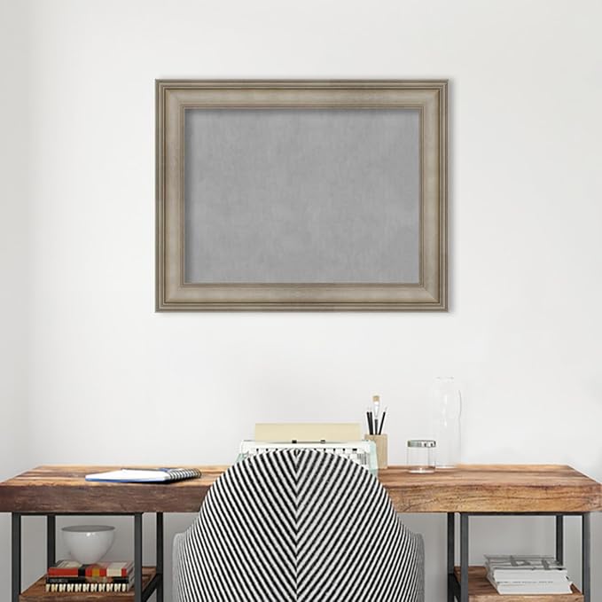 Amanti Art Silver Framed Magnetic Board 23x29 Medium Vision Board - Image 5