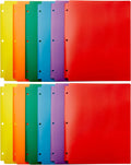 Amazon Basics Plastic 3 Hole Punch Folders by AmazonBasics