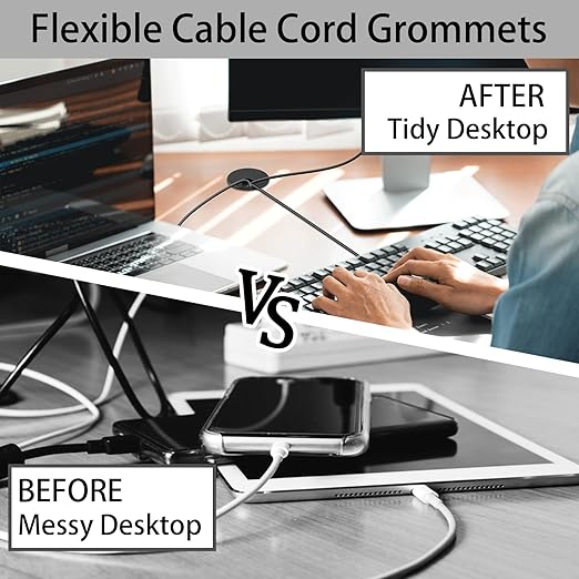 1.5 Inch Desk Grommet, 13 Pieces Wire Grommet, Desk Hole Cover - Image 6