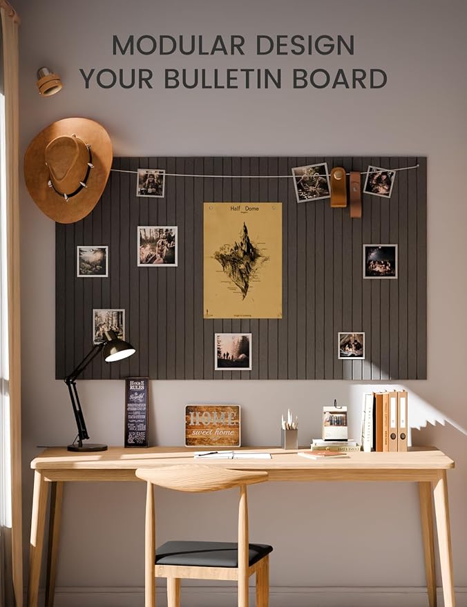 Fluxynara Large Felt Bulletin Board 36" x 24" Cork Board Alternative-6 Pack - Image 5