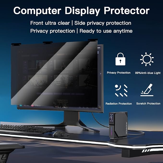 22 Inch Magnetic Hanging Computer Privacy Screen - Image 5