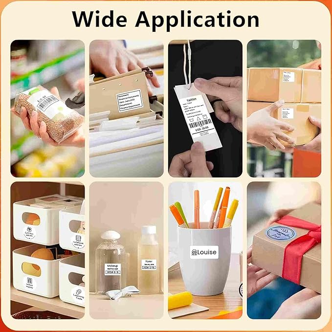 Risio Thermal Labels 2.36"x1.57", 180 Labels/Roll, Waterproof, Oil-Resistant - Image 7