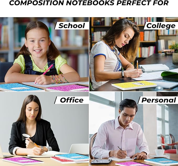 Rosmonde 2000 Pack Composition Notebook Bulk, College Ruled, Full Pallet of - Image 6