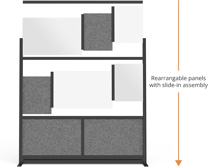 Stand Up Desk Store Expanse Modular Wall | 53'' x 48'' Wall | Expandable - Image 3