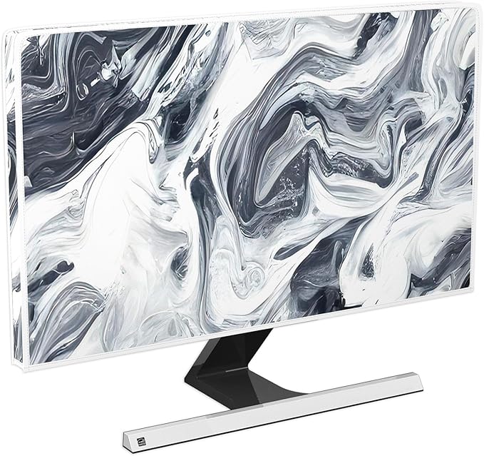 Baocicco Abstract Gray Marble Waterproof 40, 42，43 Inch Television Cover by Baocicco