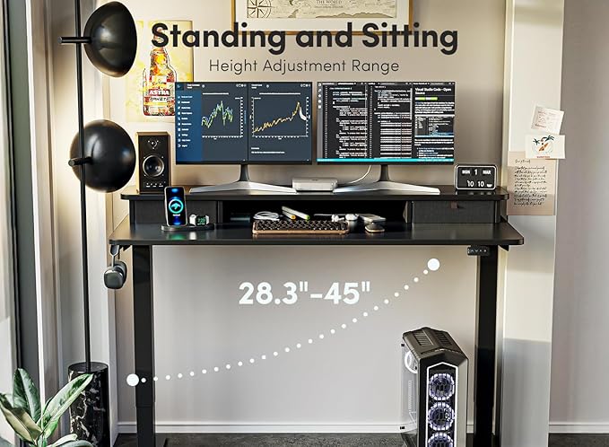 FEZIBO 55 x 24 Inch Height Adjustable Electric Standing Desk - Image 6