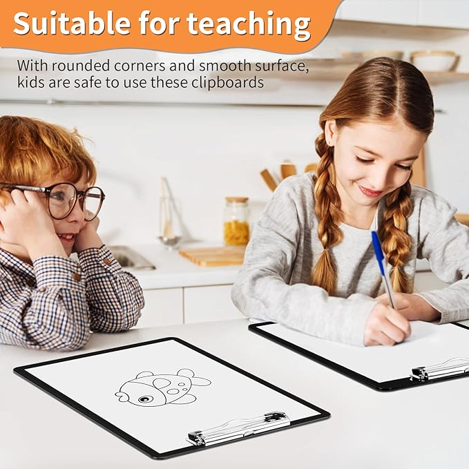 Black Clipboards, PANDRI 16 Pack Plastic Clipboards - Image 6