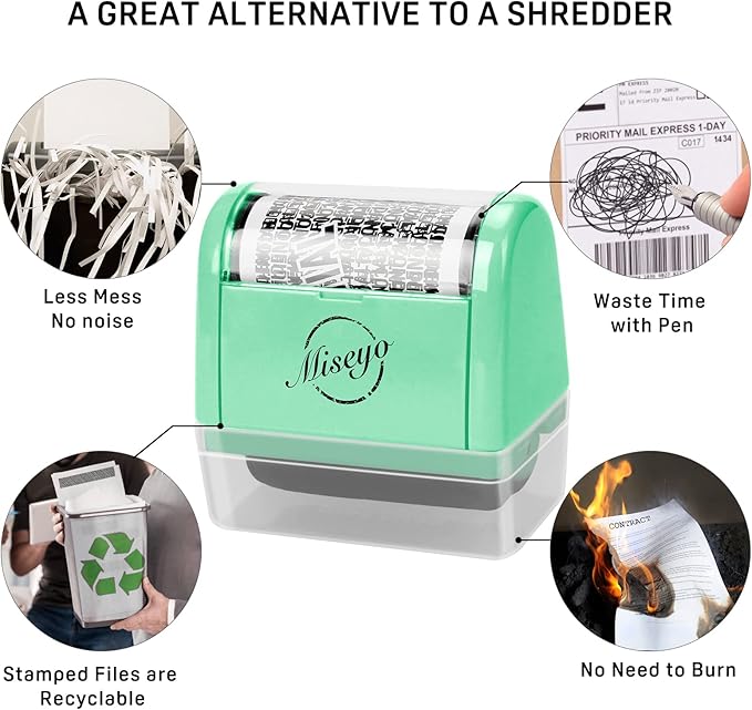 Miseyo Identity Theft Protection Roller Stamp Set - Image 5