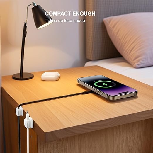 Picozon 6 Pack Magnetic Cable Clip Organizer Cord Holder, Picozon Adhesive - Image 5