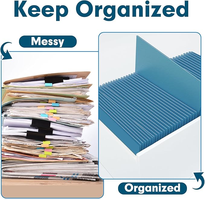 Two Pocket Folders, PANDRI 30 Pack 2 Pocket Folders, Letter Size Paper File - Image 3