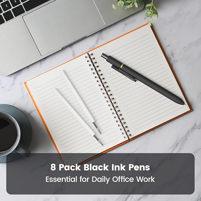 JIMMIDDA 8Pcs Black Gel Pens - Image 8