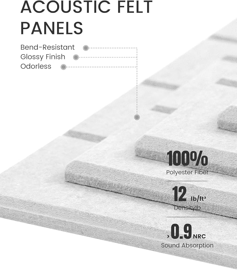 Fluxynara Large Felt Bulletin Board 48" x 36" Cork Board Alternative-12 Pack - Image 4