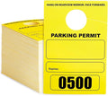 Juvale Rectangular Parking Permit Hang Tags by Juvale