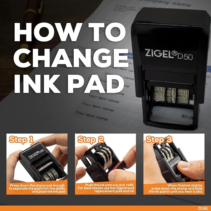 ZIGEL D50 Date Stamp with E-MAILED - Image 7