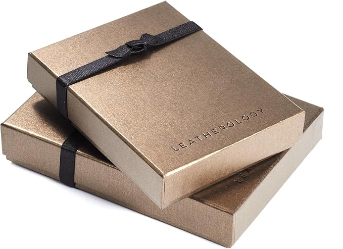 Leatherology Premium Espresso Business Card Case, Magnetic Closure ID Holder - Image 5
