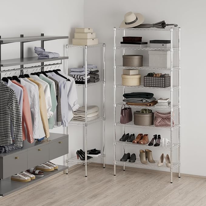 Regal Altair 14" Deep x 36" Wide x 86" Height Wire Shelving Kit | 8-Tier |NSF - Image 4
