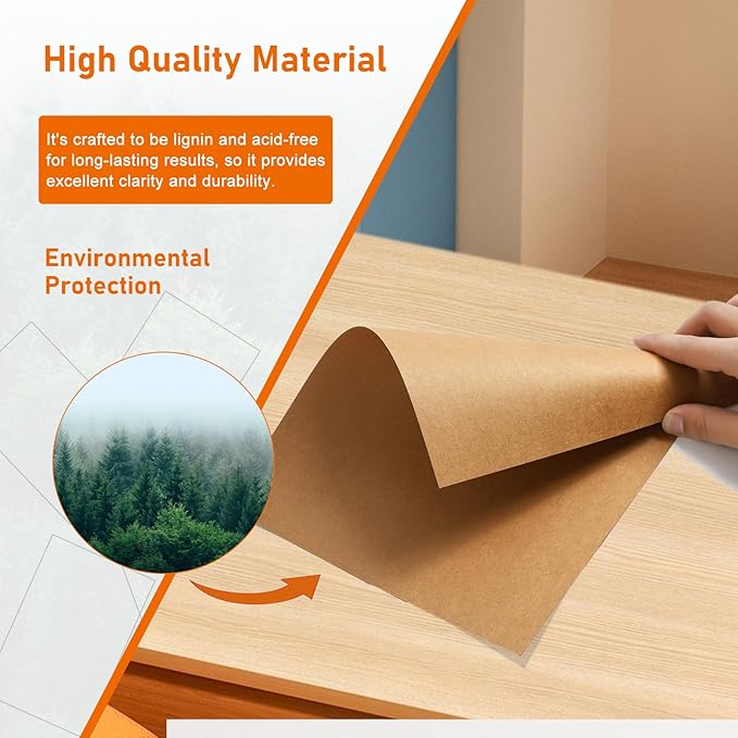 28 Sheets Brown Cardstock 8.5 x 11 Printer Paper, 92lb Heavyweight Thank You - Image 5