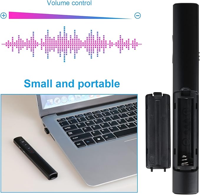 Wireless Presenter Remote with Case, Presentation Clicker with Hyperlink & - Image 5