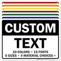 Custom Sign, Custom Sign for Business, Indoor/Outdoor use. 7x10 Inches by MySignCenter