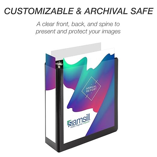 Samsill Economy 2 Inch Mini 3 Ring Binder, Made in The USA, 9.1" x 7.5" Round - Image 3