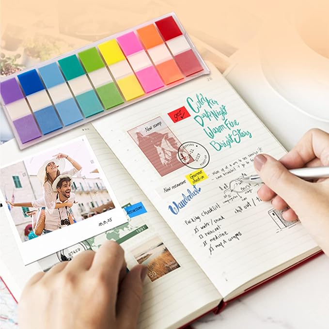 Golcellia 756 Pieces Transparent Sticky Notes Page Markers Book Tabs Page Tabs - Image 8