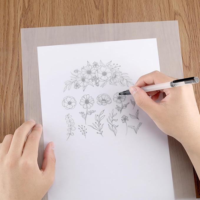 100 PCS 11x17 Inch Translucent Vellum Paper 60 GSM Drafting Vellum Tracing - Image 4