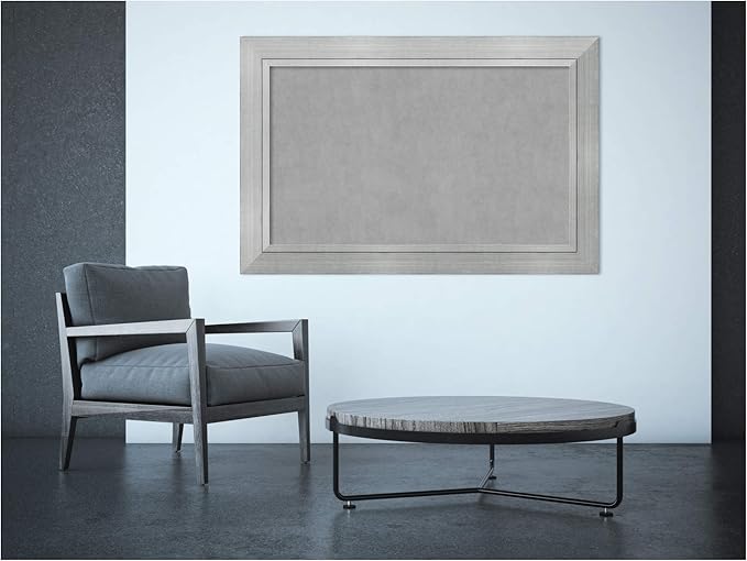 Amanti Art Silver Framed Magnetic Board 31x47 Large Vision Board - Image 2