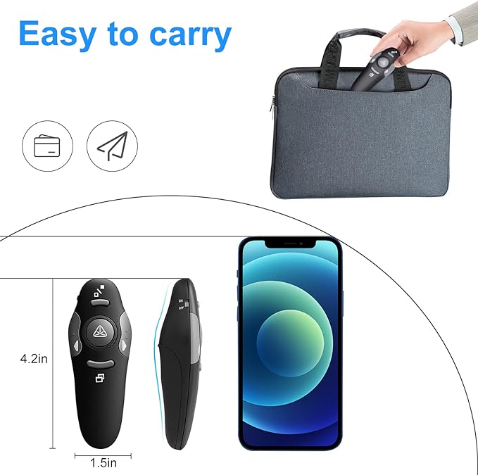 Wireless Presentation Clicker for PowerPoint Presentations, USB Dongle - Image 3