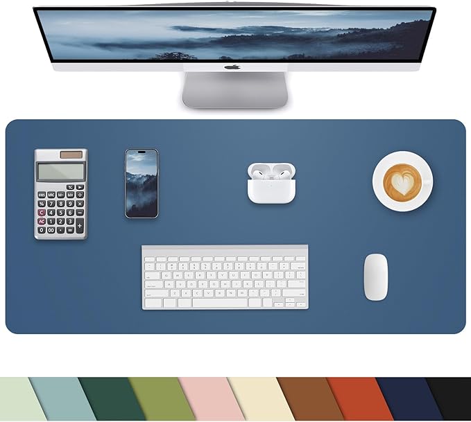PULeather Non-Slip Desk Mat, Large Mouse Pad & Laptop Desk Pad by cebowa