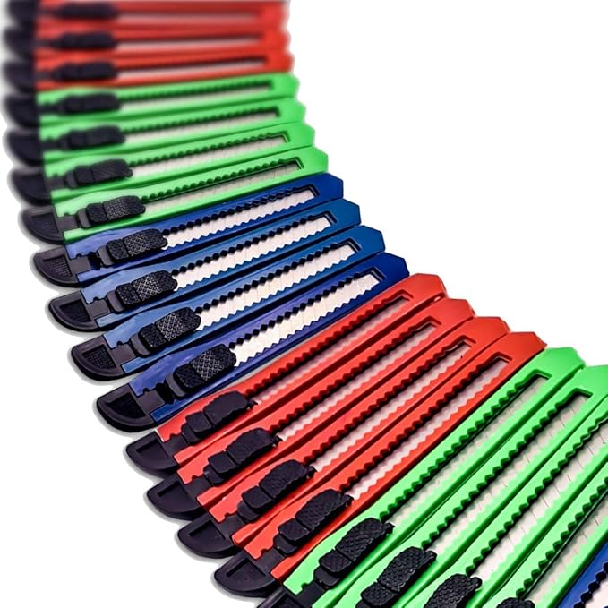 Utility Knife Box Cutter Retractable Blade Snap off Razor Knife by FactorDuty