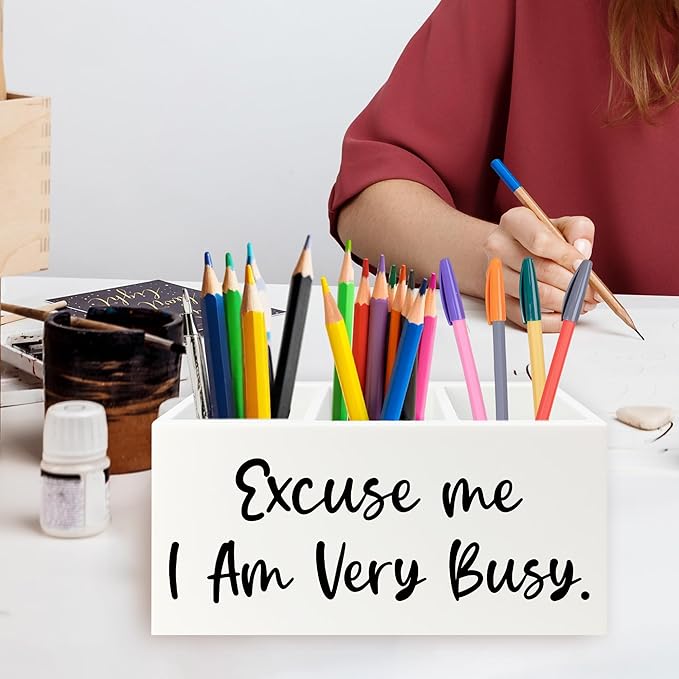 QZQE Funny Pen Pencil Holder Organizer - Image 2
