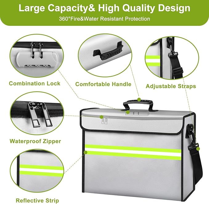Large Fireproof Money Bags - Image 5