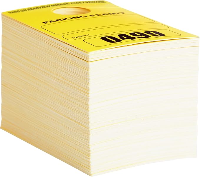 Juvale Rectangular Parking Permit Hang Tags - Image 7