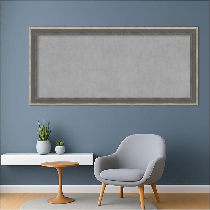 Amanti Art Grey Framed Magnetic Board 25x53 Oversize Vision Board - Image 5