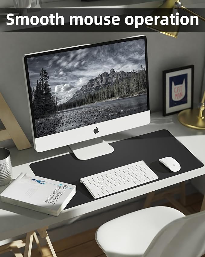 Leather Desk Pad Protector, Small Desk Mat, Office Desk mat, Computer and - Image 4