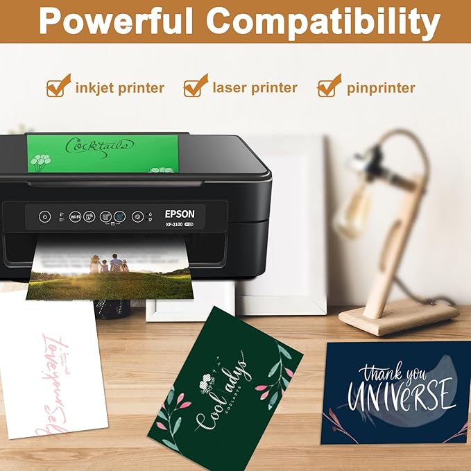 Silunkia 120 Sheets Dark Green Shimmer Cardstock 8.5 x 11 Metallic Paper - Image 5