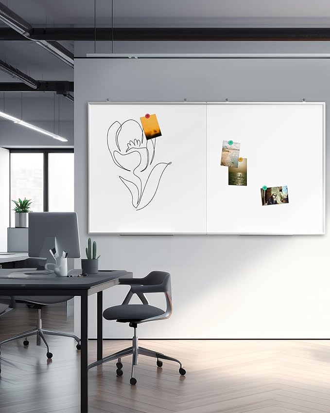 60"X 48" Large Magnetic Dry Erase Whiteboard, Wall Hanging Board - Image 3