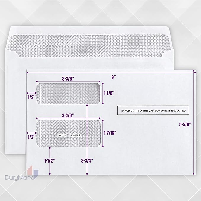 50 1099 Tax Envelopes Self-Seal Designed - Image 5