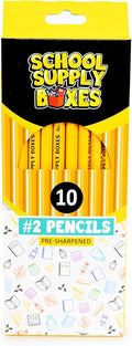 School Supply Boxes | 10 ct. Wooden Pencil Pack | 12 Packs | Pre-Sharpened No. by SchoolSupplyBoxes