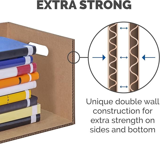 Bankers Box Small Classic Moving Box 15 Pack, Reinforced Handles, Tape-Free - Image 5